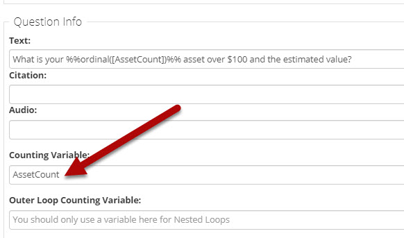 Repeat Loop_Asset Count in question text section.png